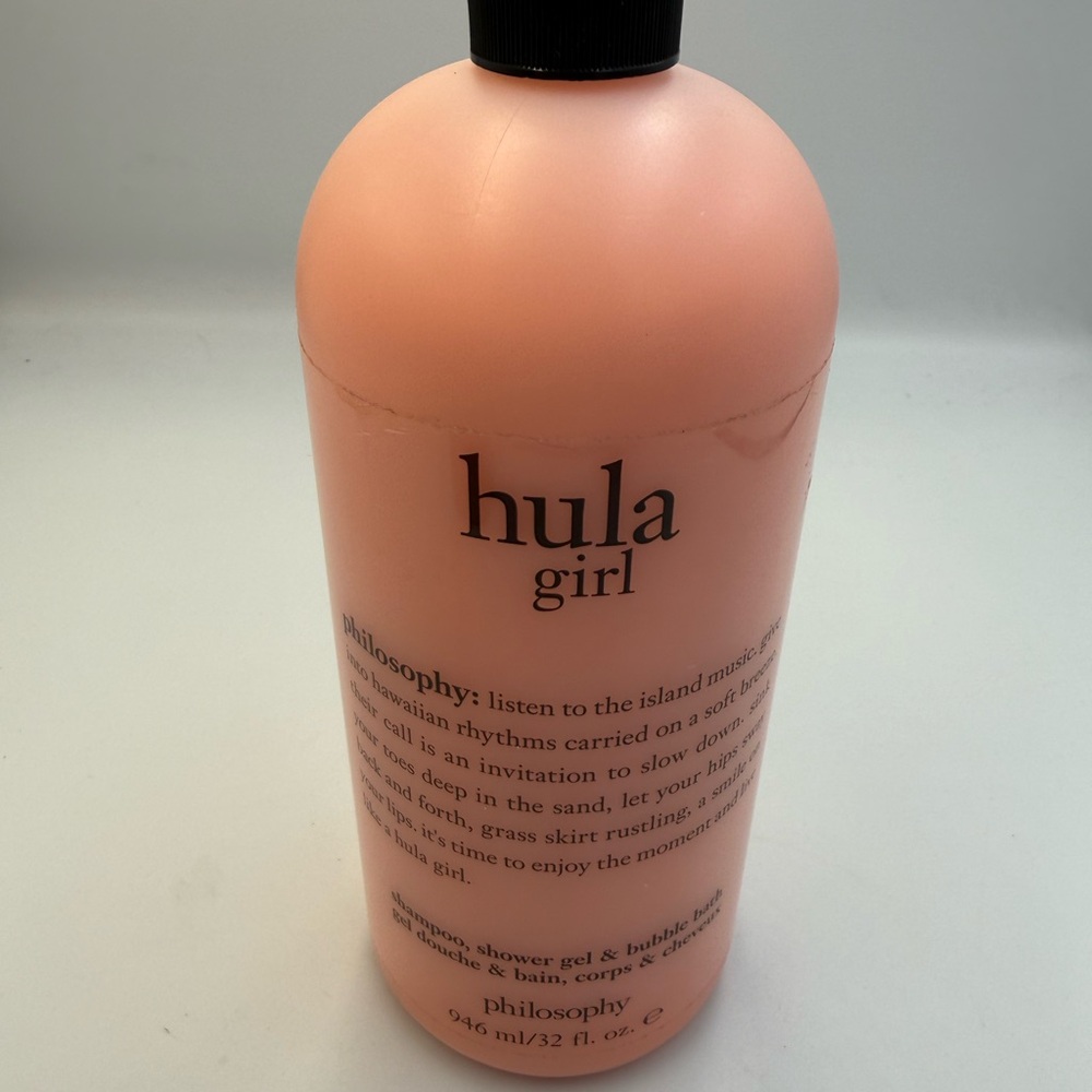 Philosophy Hula Girl Pink Shampoo, body wash, bubble bath 32 ounces New Sealed
